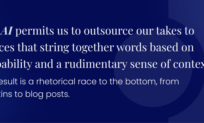 Editor’s Notebook: AI and the Writing Craft Editor’s Notebook: AI and the Writing Craft