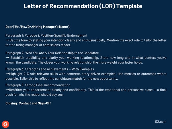 Letter of Recommendation: Template, Tips, and Examples